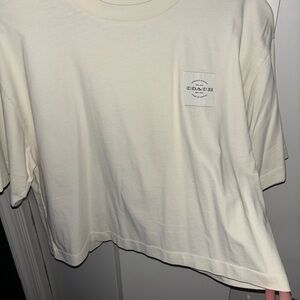 Coach Off-White Tee size L